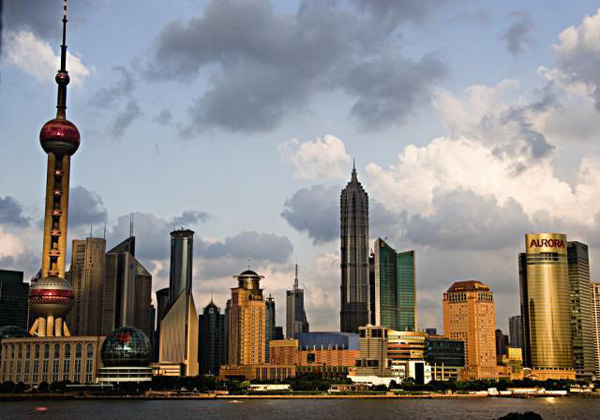 New area of Pudong in Shanghai